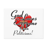 God Loves Politicians! Postcards