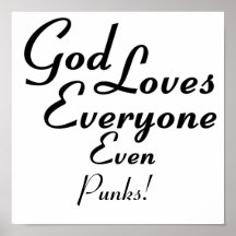 God Loves Punks! Print