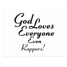 God Loves Rappers! Postcards
