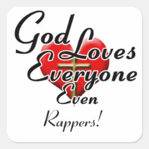 God Loves Rappers! Sticker