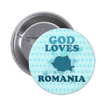 God Loves Romania Buttons
