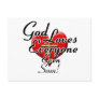 God Loves Sam! Postcard