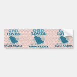 God Loves Saudi Arabia Bumper Sticker
