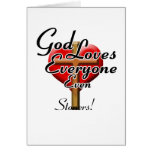 God Loves Stoners! Greeting Card