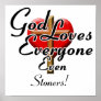 God Loves Stoners! Posters