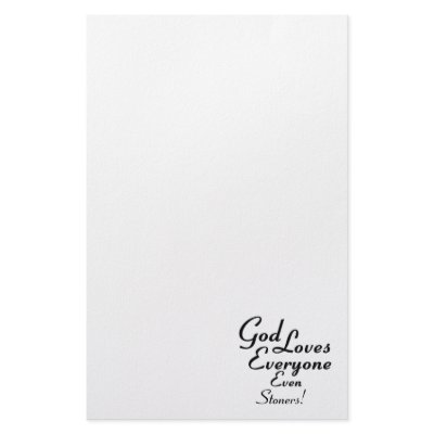 God Loves Stoners! Stationery by christianzazzle