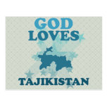 God Loves Tajikistan Postcards