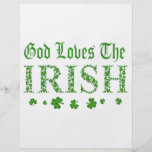 GOD LOVES THE IRISH CUSTOM FLYER