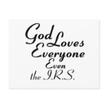 God Loves the IRS! Postcards