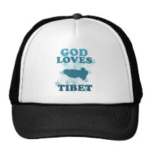 God Loves Tibet Trucker Hats