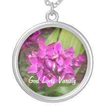 God Loves Variety Necklace Purple