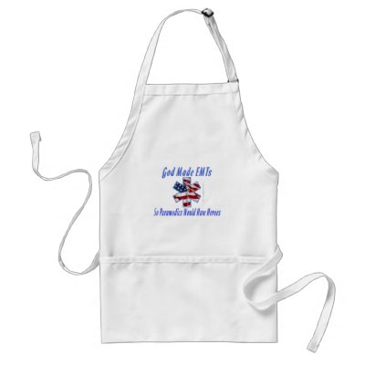 God Made EMTs APRON by RealSlogans