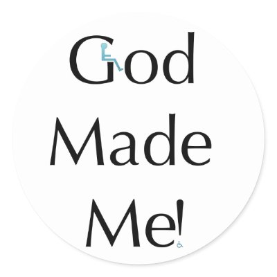 God Made Me Sticker by Disabilities