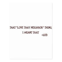 God Postcard
