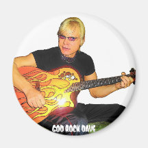 GOD ROCK DAVE REFRIGERATOR MAGNETS