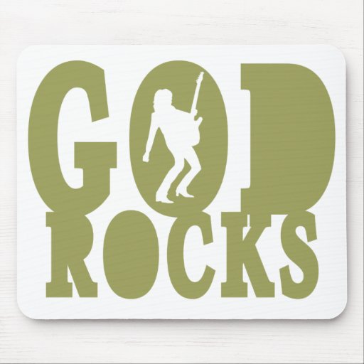 God Rocks - Christian Rock Gear! Mouse Mats