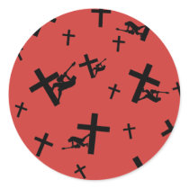 God Rocks - Christian Rock Gear Round Stickers