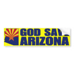 God Save Arizona Bumper Stickers