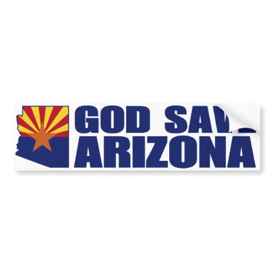 God Save Arizona Bumper Stickers by AmericanElephant