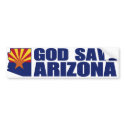 God Save Arizona bumper stickers