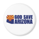 God Save Arizona Refrigerator Magnet