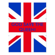 GOD SAVE THE QUEEN! POSTCARD