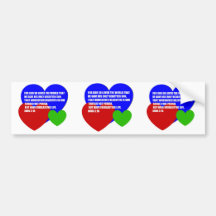 God So Loved the World Bible Verse Bumper Stickers