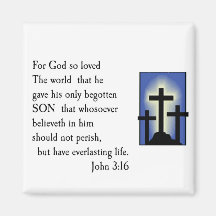 God So Loved the World Fridge Magnets