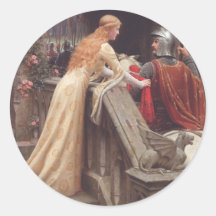 God Speed! - Edmund Blair Leighton Round Sticker