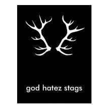 god stag cardz post cards