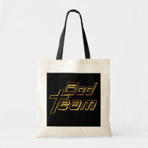God Team or fond noir Tote Bag