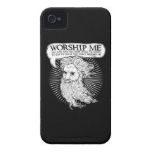 God: Worship me so I can save you from me iPhone 4 Cover
