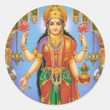 goddes laxshmi round stickers