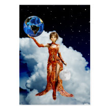 Goddes of Universe Mini Print Business Cards