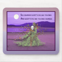 Goddess And Moon Mousepad