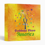 Goddess Bless America Binders
