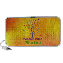 Goddess Bless America iPhone Speaker