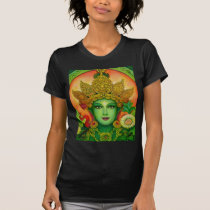 Goddess Green Tara's Face T-Shirt t-shirts