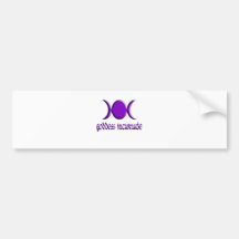 Goddess Incarnate Purple Bumper Stickers