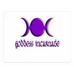 Goddess Incarnate Purple Postcards