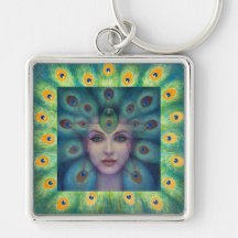 Goddess Isis the Seer Keychains