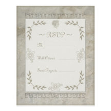 Goddess Juno Symbol for Marriage Marble Custom Invites