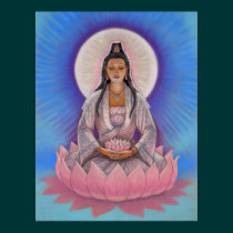 Goddess Kuan Yin Art Poster posters