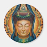 Goddess Kuan Yin's Flame Round Magnet
