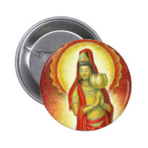 Goddess Kuan Yin's Lotus Button