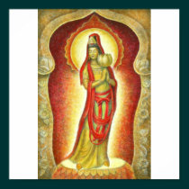 Goddess Kuan Yin's Lotus Poster posters