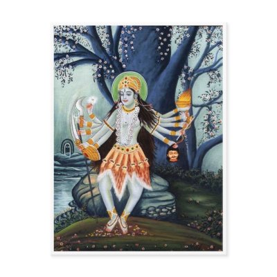 GODDESS MA KALI BEAUTIFUL POEM POSTCARD by FotoShop