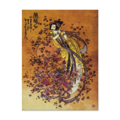 Goddess of Prosperity ~ Postcard / Invitation by galleriaofart