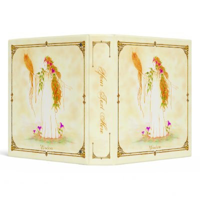 Goddess of Wisdom 1 1/2 Inch Binder by IrishPirateQueen