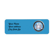goddess pentacle return address label